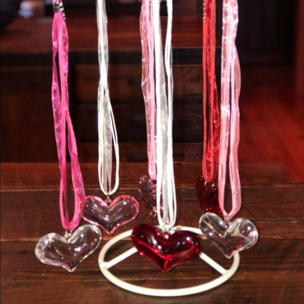 QTY (10) 2” Translucent Puffy Heart Voile …